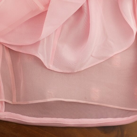 Brandon Maxwell The Leanne Crystal-Embellished Pencil Skirt, Light Pink, Size 0 - Picture 13 of 15